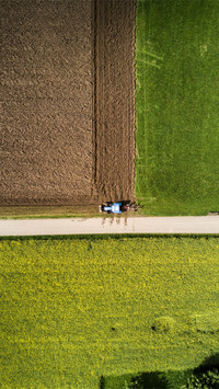 Beautiful view of the farmland