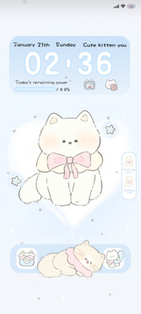 Floating kitten