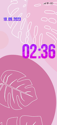 pastel leaves