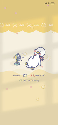 Working duck