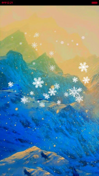 雪山飞狐(下雪桌面+九尾狐信号栏+动态狐眼)