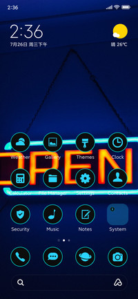 Neon sign
