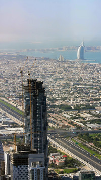 Modern city skyscrapers