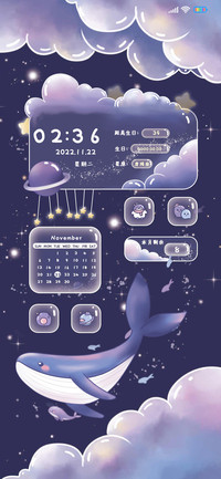 梦幻鲸与星空