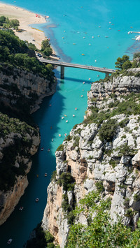 The beautiful blue verdon river