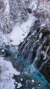 Forest waterfall landscape 2