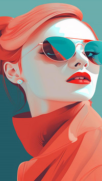 Orange lady