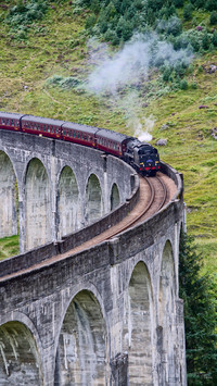 Famous jacobite steam train