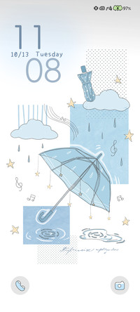 浅蓝雨序