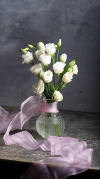 Still life with eustoma flowers
