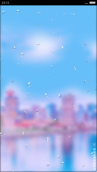  动态雨滴+时尚银边 北方你的城+好评返现