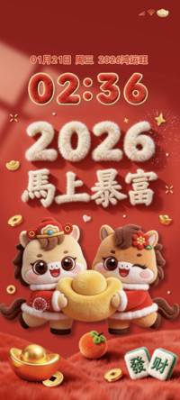 马上暴富2026毛绒
