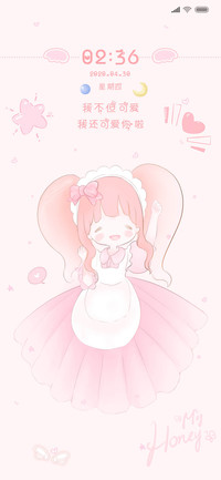 粉色女孩