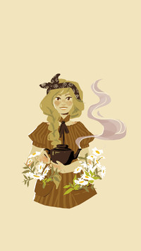 Cartoon anime illustrations