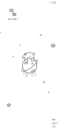 简笔画动物星球