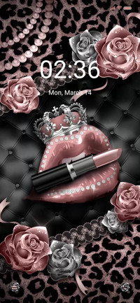 Pink shiny lips