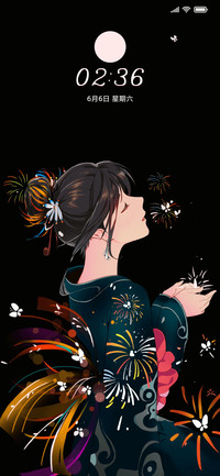 月色烟花