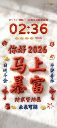 2026发大财 毛绒