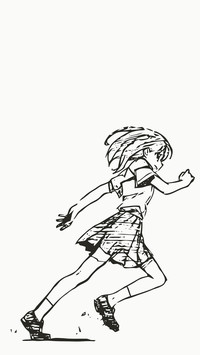 Black and white anime girls