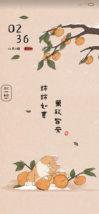 柿柿如意 万般皆安