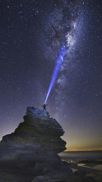 Light towards Milk Way