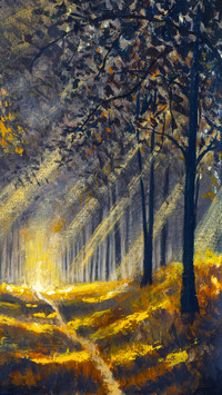 Landscape oil painting