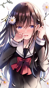 花香映美人