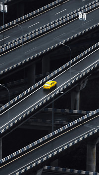 Wanderers shuttling through the city