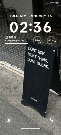 Slow life widget