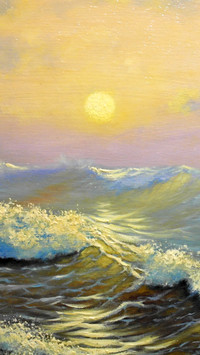 Wave Art Oil Painting