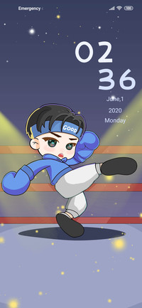 Boxing boy
