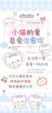 小猫的爱总会治愈你