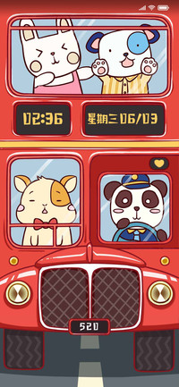 萌萌双层巴士