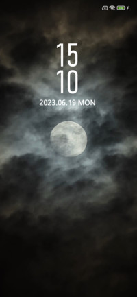 The moon is dark