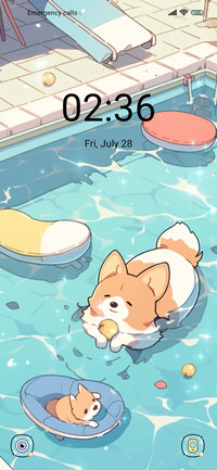Swimming Puppy