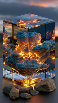 Sunset Cloud Cube