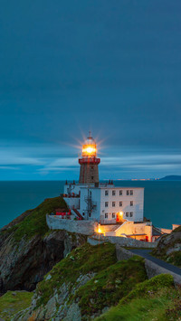 Baily Lighthouse on Howth cliffs
