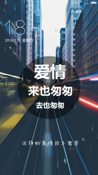爱情来也匆匆去也匆匆（锁屏和桌面雨滴动态+全图标）