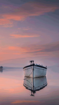 A flat boat
