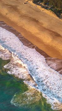 Aerial view of Yudai Beach