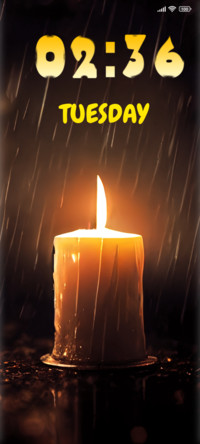 Rain candle