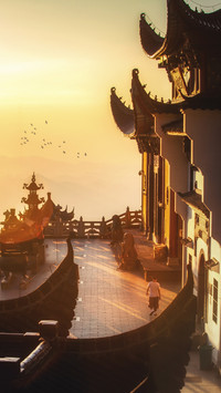 九华山路云遮寺