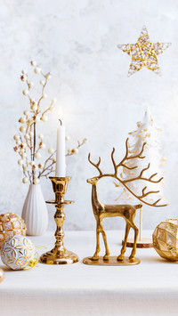 Christmas composition for home interior