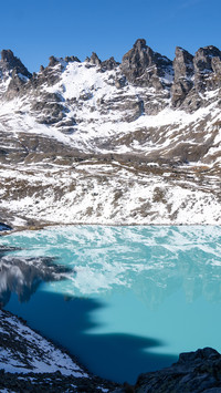 Alpine lakes in switzerland
