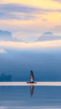 A flat boat