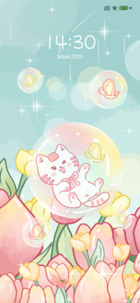 Bubble cat