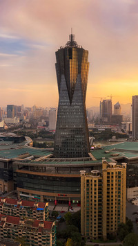 Skyscrapers in The City in The Evening
