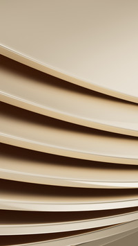Golden metal curved surface
