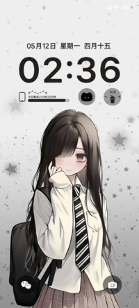 动漫腼腆少女ins