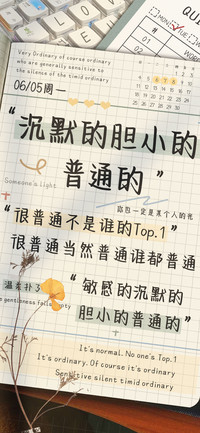 沉默的胆小的普通的